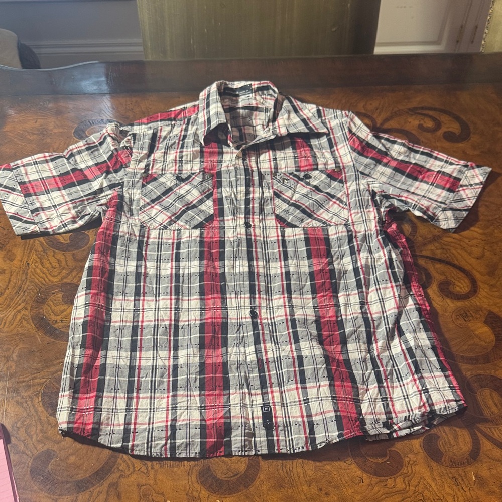 Rocawear Red and Black Checkered Shirt